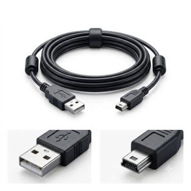 Imagem de Cabo Carregador Compatível para Controle Ps3 playstation 3 Com Filtro 