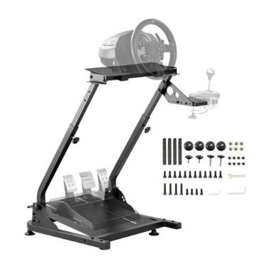Imagem de Grefinity Racing Wheel Stand，Height Adjustable Steering Wheel Stand Racing Simulator Cockpit for Logitech G920 G29 G923 G27 G25, Thrustmaster T300RS TX F458 T500RS T150 Xbox PS4 PS5 PC