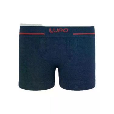 Imagem de Cueca Boxer Infantil Lupo 00137-010 Poliamida T. P/GG, M, 2800, Marinh