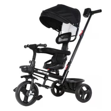 Imagem de Triciclo Com Empurrador Confort Preto