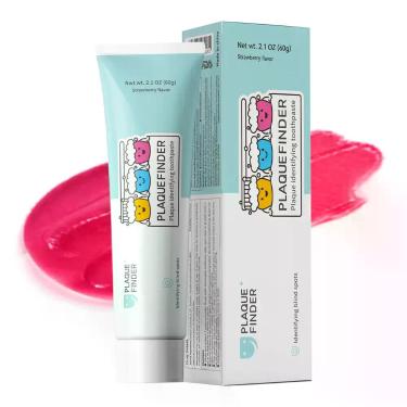 Imagem de Creme dental Plaquefinder sabor morango 60 g infantil 3+