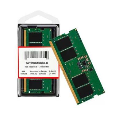 Imagem de Memoria Notebook 8GB Ddr5 5600 Cl46 1.1v Sodimm Kvr56s46bs6-8 Kingston