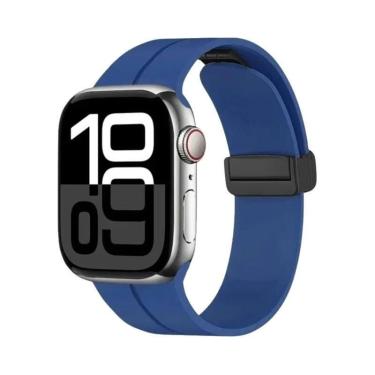 Imagem de Pulseira Magnética De Silicone Para Apple Watch De 46mm 45mm 44mm 49mm