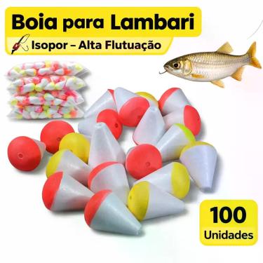 Imagem de Boia Isopor para Lambari Pesca 100pçs N0 1,0x1,8cm - Summer