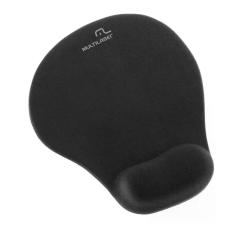 Mouse Pad Multilaser Com Apoio Gel Pequeno Preto - Ac021, Preto, Peque Mouse Pad Multilaser Com Apoio Gel Pequeno Preto - Ac021, Preto, Peque