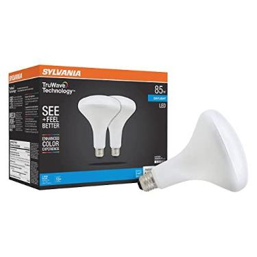 Imagem de Lâmpada Sylvania LED TruWave Natural Series BR40, 85W Equivalente Eficiente 12W, Base média, Luz Diurna Fosco 5000K, Pacote com 2