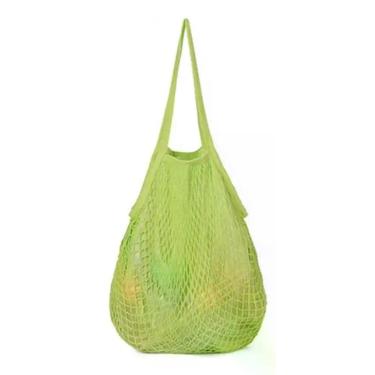 Imagem de Bolsa Sacola Feminina De Praia Tiracolo Macramê Viagem - Alwy, Verde