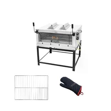 Imagem de Forno a Gás Industrial Venâncio Roma Firiv110 em Aço Inox com Pedra Refratária Grade Extra e Luva Inox