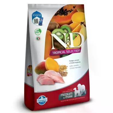 Imagem de Ração N&D Tropical Selection Cães Adultos Medium e Maxi Frango 10,1Kg