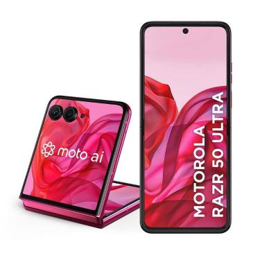 Imagem de Usado: Moto Razr 50 Ultra 512GB Pink Vegan Bom - Trocafy - Motorola, R