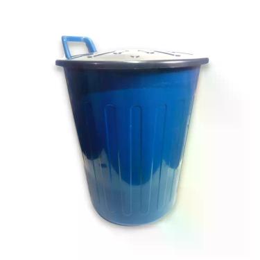 Imagem de Lixeira com Rodinhas Arqplast Tampa e Alça 100 Litros Industrial Comer