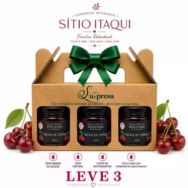 Imagem de Kit 3 Geleias Sítio Itaqui Zero 160g  Escolha o Sabor - - SITIO ITAQUI
