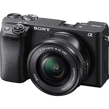 Imagem de Câmera digital Sony Alpha 6400 com sensor APSC, 24,3MP, tela ajustável em 180°(selfie) e lente 16-50mm F3.5-5.6 | ILCE-6400L/B