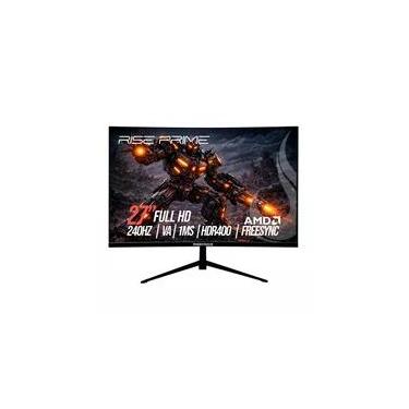 Imagem de Monitor Gamer Curvo Rise Mode Prime 27", Full HD, 240Hz, 1ms, VA, FreeSync, HDR 400 HDMI e DisplayPort, Preto - RM-MOG-27C240FH-B