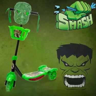 Imagem de Patinete Infantil Dino C/ Luz Cesta Som Boa Performance. - DM Toys