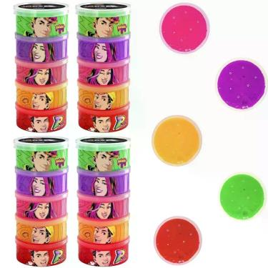 Imagem de Kit 4 Slime Infantil Torre dos Rosa Youtubers 5 Cores Textura Macia e Aroma Agradável Gelelé