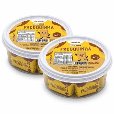 Imagem de Kit 2 Paçoquinha Retangular MELARÉ Potes 300g