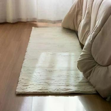 Imagem de Tapete Pele Albany Pratik Antiderrapante 60cm X 120cm Marfim Niazitex
