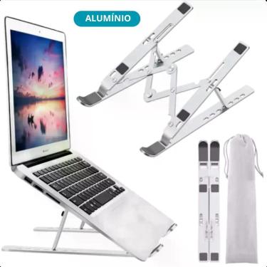 Imagem de Suporte Articulado Para Notebook Dobrável Aluminio Prateado - LIPPIN