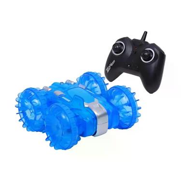 Imagem de Carrinho Amphibious Azul c/ Controle Remoto Giro 360 Brinquedo Zippy T