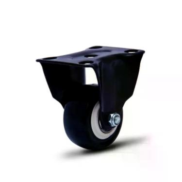 Imagem de Rodízio Fixo 2'' Com Placa Colson Black Profissional Resistente Cap 30kg