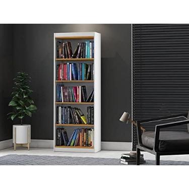 Imagem de Estante Livreiro Patrimar Encanto Branco/cinamomo - 115.003.121