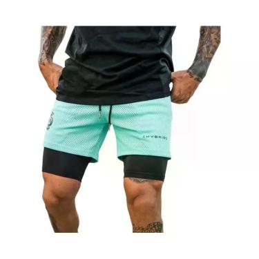Imagem de Shorts De Corrida Masculinos De Secagem Rápida Em Tecido Respirável 2 