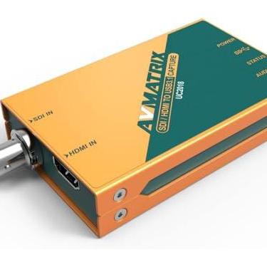 Imagem de AVMATRIX Placa de captura de vídeo UC2018 HDMI/SDI com USB 3.0 Tipo-C 1080P 60FPS HDMI ou SDI entrada e saída USB 3.0; detecção automática de sinal de entrada, até 1080p60 para transmissão ao vivo