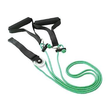 Imagem de UGPLM Polia de ombro sobre a porta, exercitador de braço Faixa de resistência de ombro Sistema de ombro doméstico Equipamento de ginástica para, VERDE