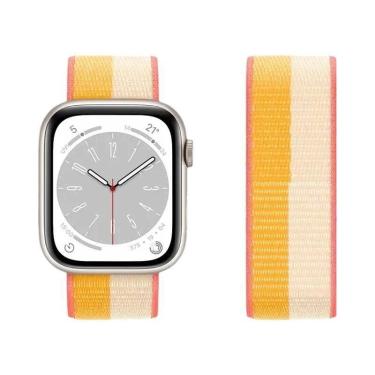 Imagem de Pulseira De Nylon Para Apple Watch Band 44mm 42 40mm 45mm 38 41mm Brac