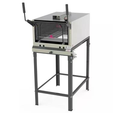 Imagem de Forno Refratário A Gás Progás 100 Litros Inox Com Infravermelho E Kit Gás Prpi-800kg G2