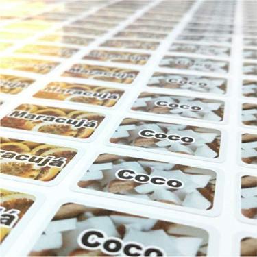 Imagem de 900 Adesivos Para Geladinho Sacolé Dindin - 4 Cm X 2,5 Cm