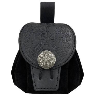 Imagem de Bolsa De Cintura Masculina Estilo Steampunk Medieval Punk Em Couro PU 