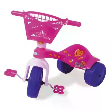 Imagem de Triciclo Infantil Fofete Com Cestinha Com Pedal Tico Tico Xalingo - 07