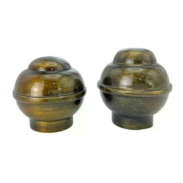Imagem de Par Ponteira G Bola para Varão de Cortina 28mm 5x5cm, 2 Unidades para 