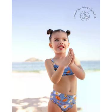 Imagem de Biquini infantil azul 4 anos - Nahoots