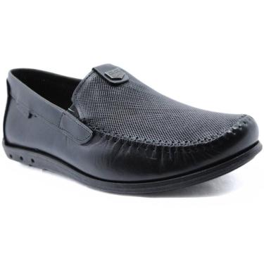 Imagem de Mocassim Couro Pegada Washed 141603 Masculino - Preto, 41
