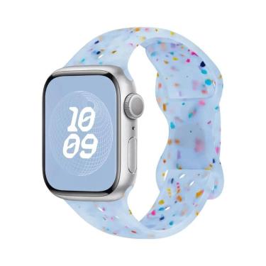 Imagem de Pulseira De Silicone Respirável Para Apple Watch 44mm 45mm 40mm 41mm 3