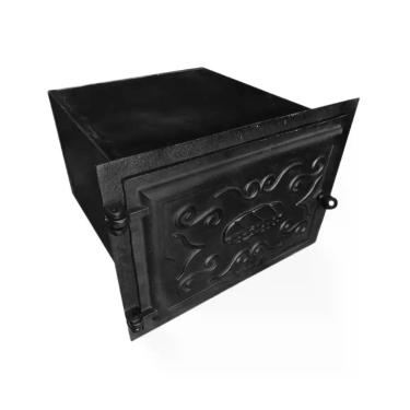 Imagem de Forno Frente Alumínio Fundido 3mm Grande Fechado 50x47x33cm - Brassol
