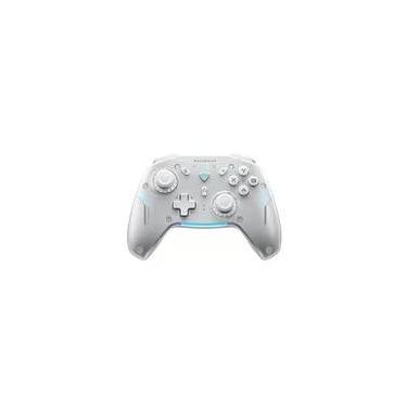Imagem de Controle Sem Fio Gamer Machenike G5 Pro, Multiplataformas, RGB, Switch Kailh, Com Dock, Branco - JJ02GG007