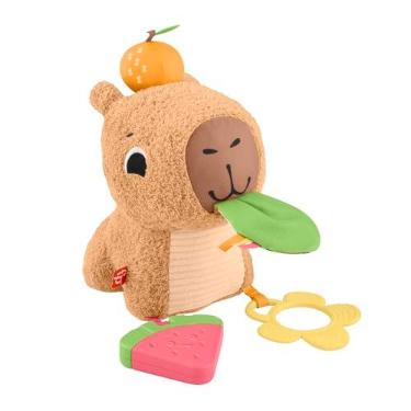 Imagem de Fisher-Price, Capivara de Pelúcia com Estímulos, Sons e Jogos para Bebês, Mattel