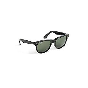 Imagem de Ray-Ban Óculos de sol Wayfarer originais, preto/verde