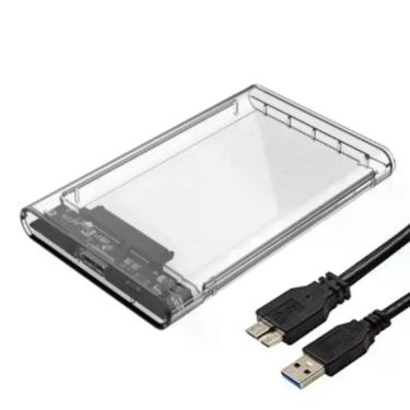Imagem de Case Para Hd Externo Usb 3.0 Ssd Notebook Sata Transparente cs07 - NBC