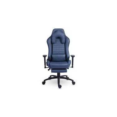 Imagem de Cadeira Gamer XT Racer Platinum W Series, Até 120kg, Com Almofadas, Reclinável, Descanso de Braço 3D, Azul - XTR-067