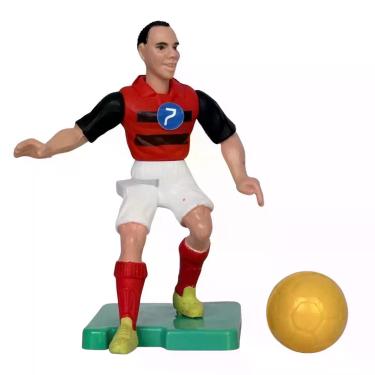 Imagem de Boneco Jogador Futebol Articulado Brasileirão com Mecanismo de Chute B