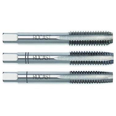 Imagem de Macho Manual Seriado em Aço Rápido (HSS) Rosca Unificada Grossa (UNC) - Jogo com 3 Peças - N 6 - Ref. 351 Rocast 22,0022