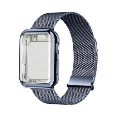 Imagem de Pulseira De Metal Com Fecho Magnético Para Apple Watch, 45mm 44mm 38mm