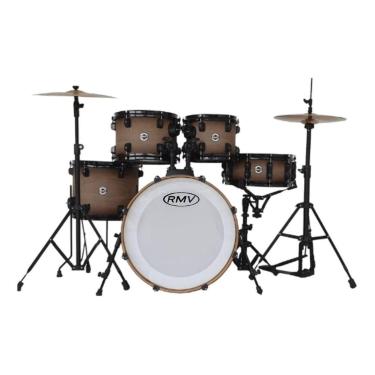 Imagem de Bateria Acústica Rmv Bumbo 22 Modelo Cross, Castanha clara