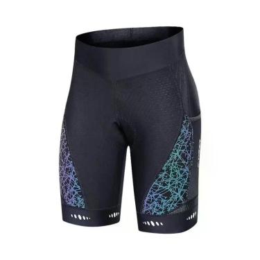 Imagem de Shorts De Ciclismo Femininos De Verão Com Almofadas Para MTB, Calças C