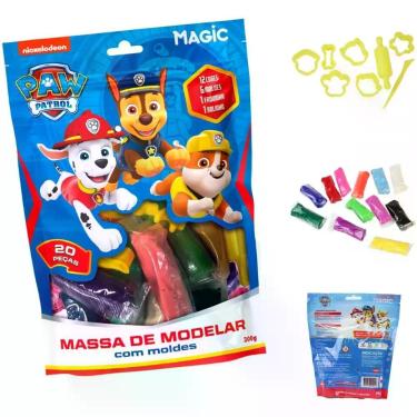 Imagem de Massa para Modelar Criativa P. Canina Chase 300G 12CORES/6 - Magic KID